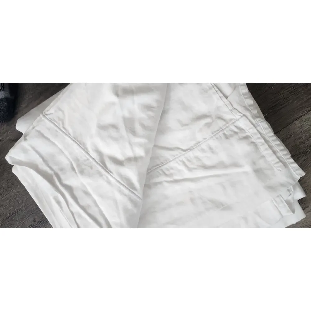 Peacock Alley 100% Cotton Flat Sheet King in White
